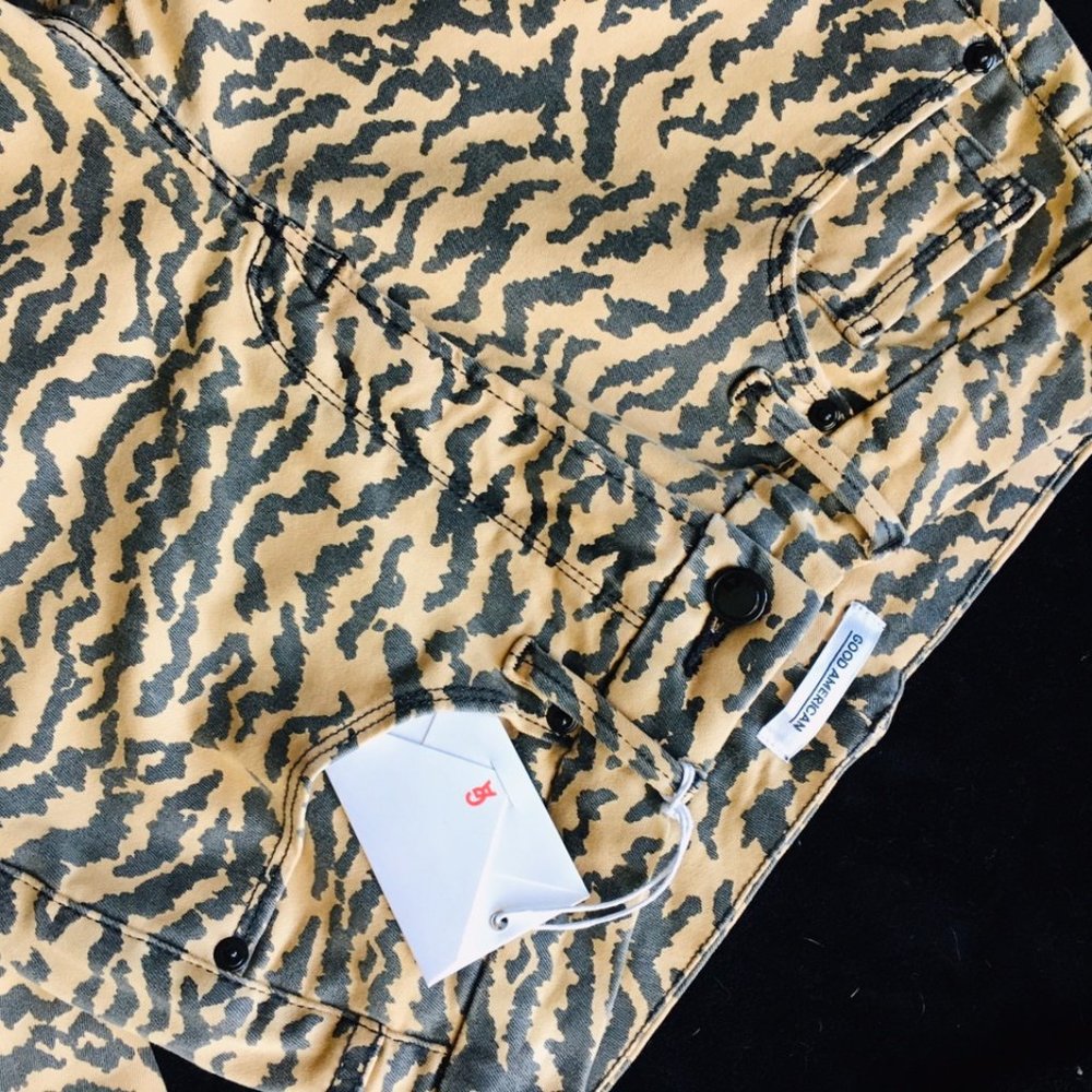 Tiger print Jeans by GOOD AMERICAN